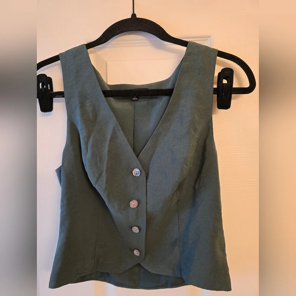 Madewell Katrina Crop Vest Top - Size 2 - Picture 8 of 14